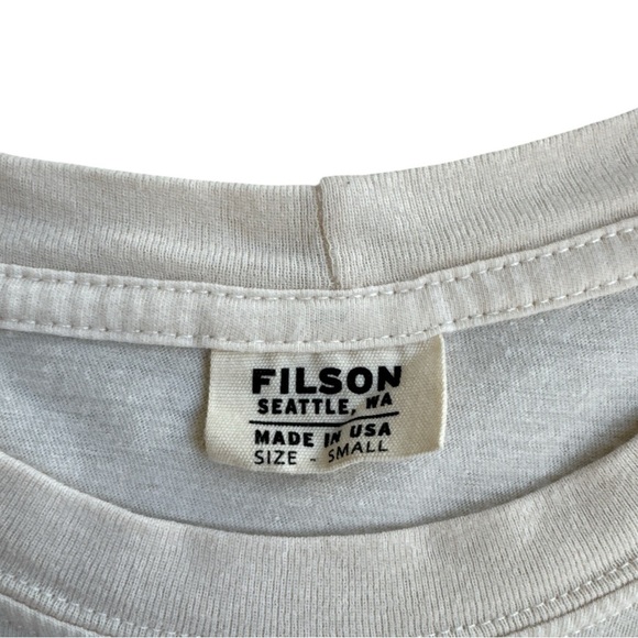 Filson White Short Sleeve Tee - Picture 3 of 4